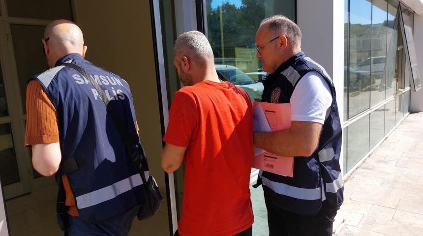Samsun'da dehşet anları! Eşini ve kızını hastanelik etti, polise bıçak çekti