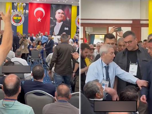 Fenerbahçe kongresinde olay! Ali Koç ile tartıştı, Aziz Yıldırım araya girdi! "Küfür etmedi, dışarı çıkamaz"