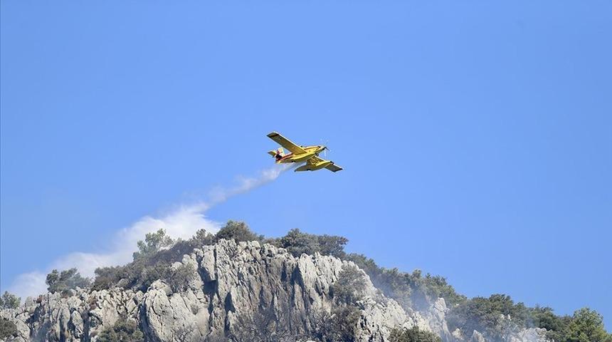 Lüks villalara yakın noktada çıkan yangın korkuttu