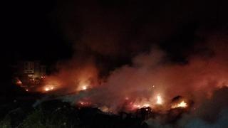 Didim’de siteler arasında çıkan yangın korkuttu