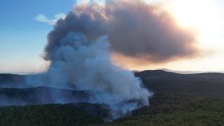 Bursa'nın Orhaneli ilçesinde çıkan orman yangını büyük oranda kontrol altına alındı