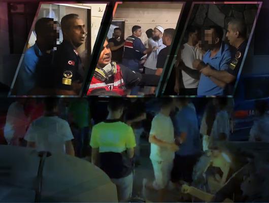Herkes alevler için koşarken onun derdi başkaydı: Tekme tokat dövüldü