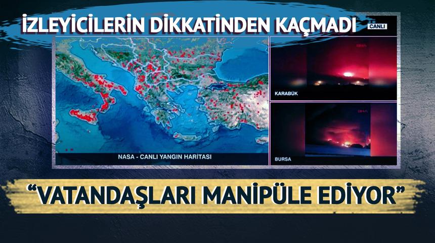 CNN Türk ekranlarında tepki toplayan görüntü! Isı haritasını yangın haritası diye paylaştılar: "Vatandaşları manipüle ediyor"
