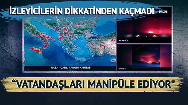 CNN Türk ekranlarında tepki toplayan görüntü! Isı haritasını yangın haritası diye paylaştılar: Vatandaşları manipüle ediyor