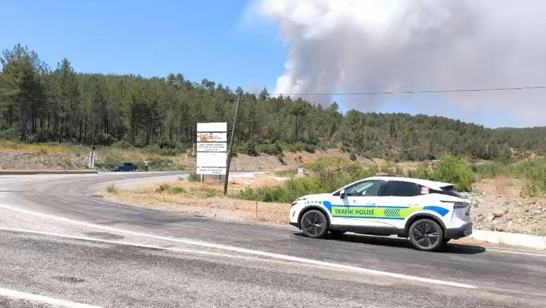 Alevler durmak bilmiyor! Kontrol altına alınmıştı alevler yine canlandı... Yardım çağrısı yapıldı, yol trafiğe kapatıldı 8