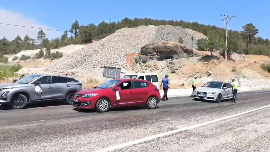 Alevler durmak bilmiyor! Kontrol altına alınmıştı alevler yine canlandı... Yardım çağrısı yapıldı, yol trafiğe kapatıldı 9