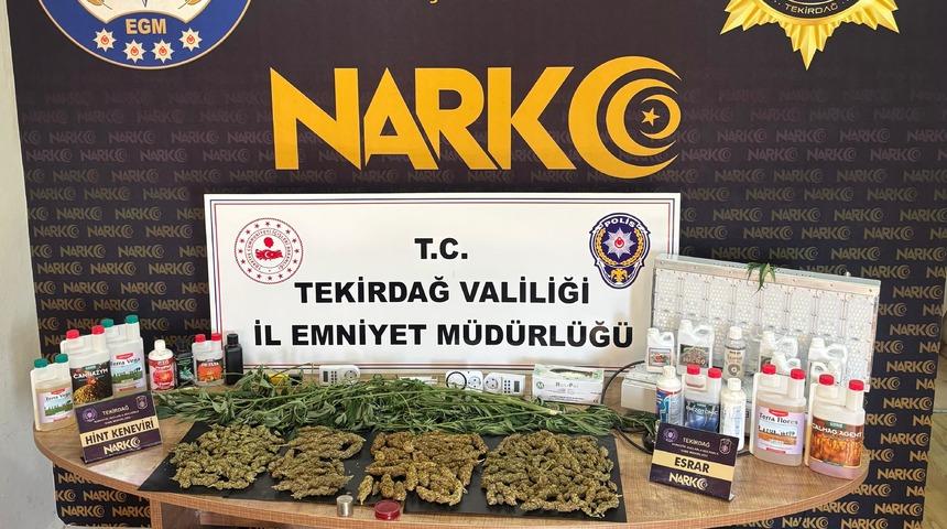 Tekirdağ'da uyuşturucu operasyonunda 2 zanlı yakalandı