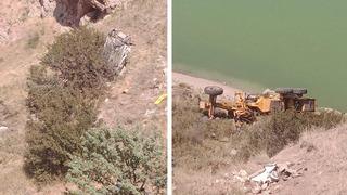 El freni çekilmeyen greyderin sürüklediği otomobil uçuruma yuvarlandı: 1 ölü, 1 yaralı