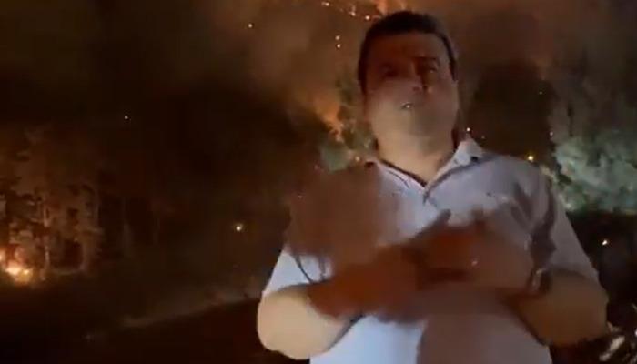 Çarpıcı iddia! Ormanlık alana benzin dökerken yakalandı