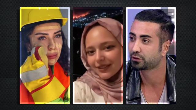 Biri 'itfaiyeci makyajı' yaptı, diğeri fona yangın anlarını koydu! Tan Taşçı'dan alkış toplayan sözler