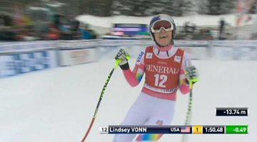 Lindsey Vonn’un dönüşü muhteşem oldu