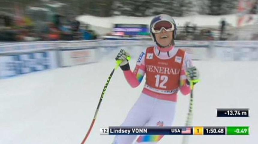 Lindsey Vonn’un dönüşü muhteşem oldu