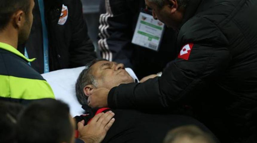 Levent Eriş ma&ccedil; sırasında fenalaştı!