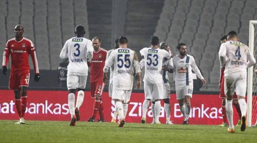 Beşiktaş 0-1 Rizespor ma&ccedil;ı &ouml;zeti ve kritik anlar