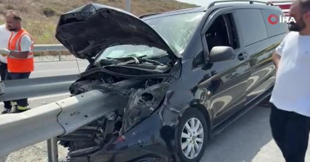 İstanbul Havalimanı girişinde şoke eden kaza! Bariyer şoför koltuğunu deldi 1