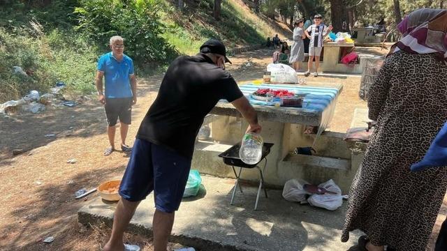 Silivri’de izinsiz çadır ve mangal kullanımına müdahale edildi