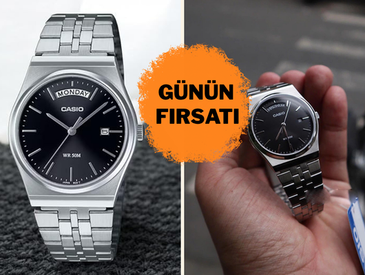 Kalite ve şıklık tek modelde buluştu! Casio Çelik Kol Saati indirimde