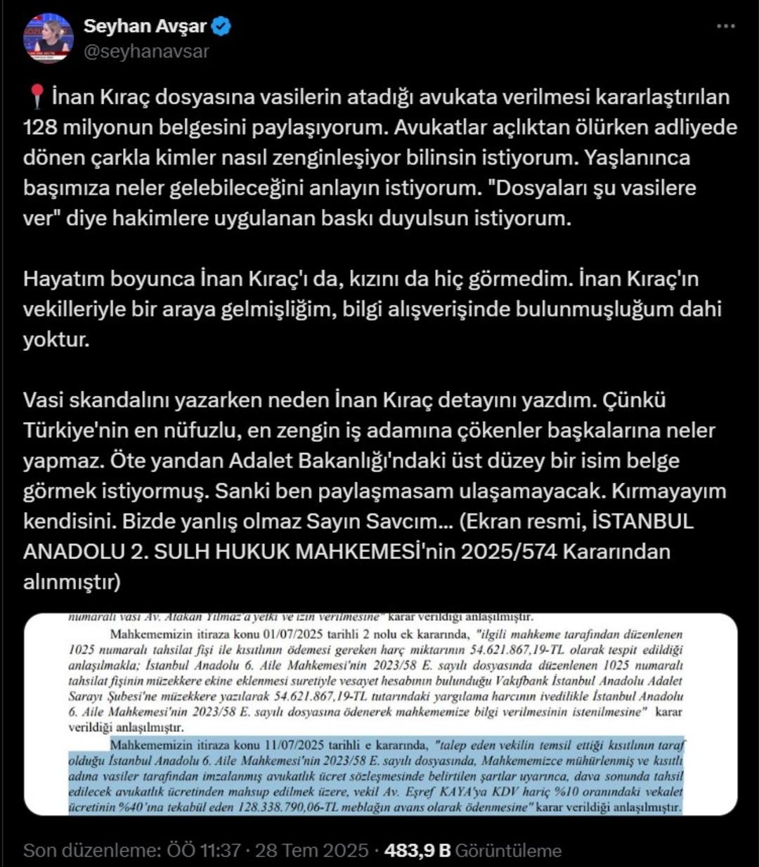 MYNET ÖZEL | İnan Kıraç vasileri ve 128 milyon TL iddiaları sonrası Adalet Bakanı Yılmaz Tunç’tan flaş karar!  3