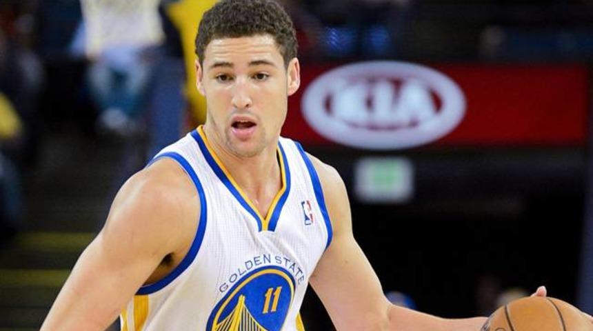 Klay Thompson tarihe ge&ccedil;ti