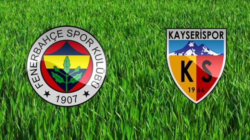Fenerbah&ccedil;e - Kayserispor ma&ccedil;ı &ouml;zeti ve &ouml;nemli anları