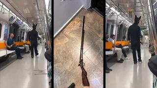 İstanbul'da yürekleri ağıza getiren olay! Elinde tüfek üzerinde tavşan kostümü...