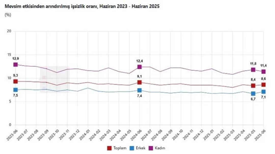 TÜİK duyurdu! Haziran ayı işsizlik rakamları belli oldu 1