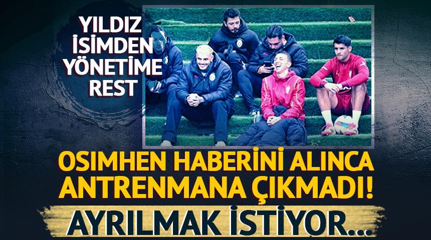 Osimhen haberini alınca antrenman çıkmadı! Yıldız ayrılmak istiyor...