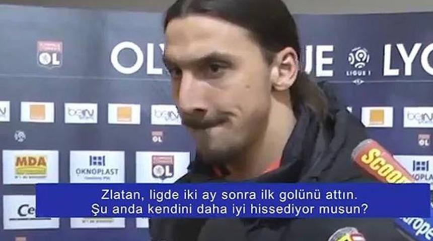 İbrahimovic'i &ccedil;ıldırtan soru