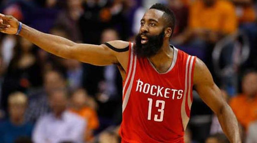 Harden coştu, Rockets u&ccedil;tu
