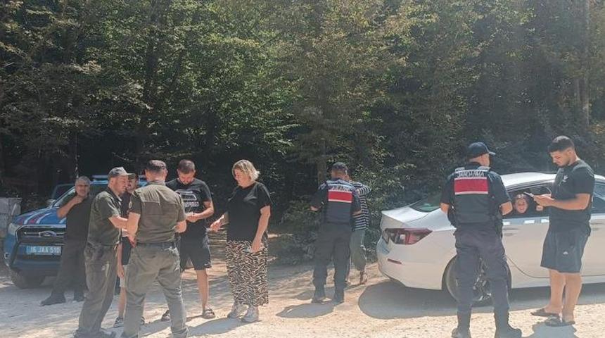 Gemlik'te ormanlarda dronlu denetim