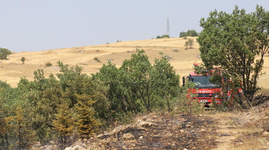 Amasya'da otluk arazide çıkıp ormanlık alana sıçrayan yangın söndürüldü