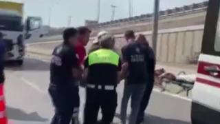 Otomobil ile kamyon çarpıştı: 5 yaralı