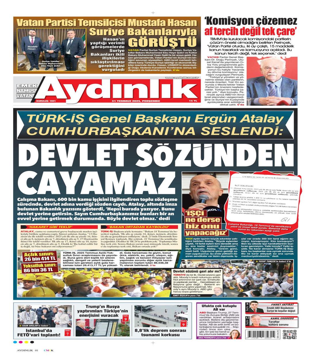 Aydınlık Gazetesi