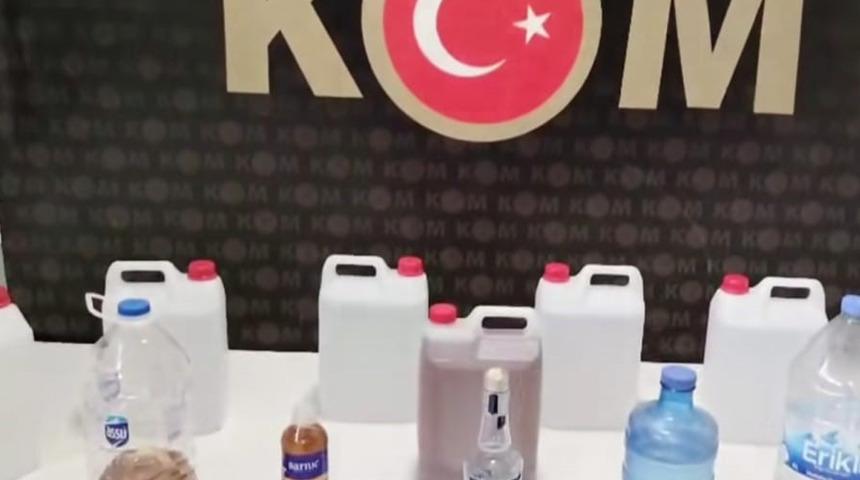 Kütahya'da sahte içki operasyonu