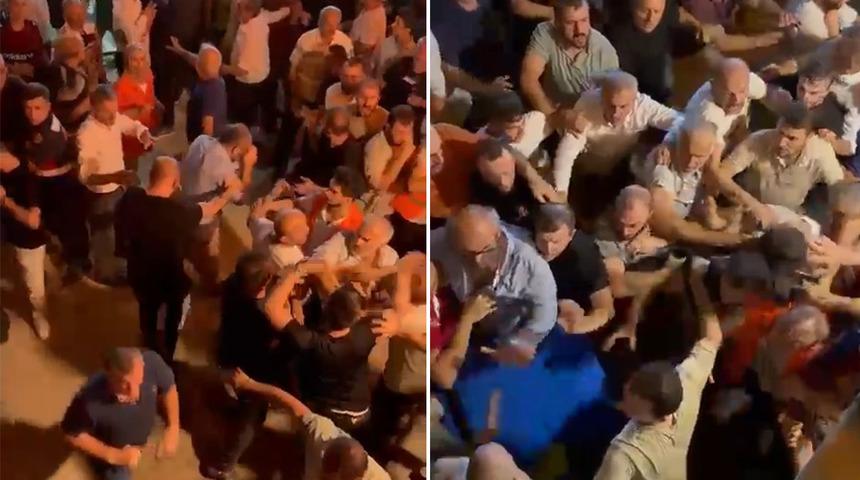 Rize’de amatör turnuvadaki arbede kamerada