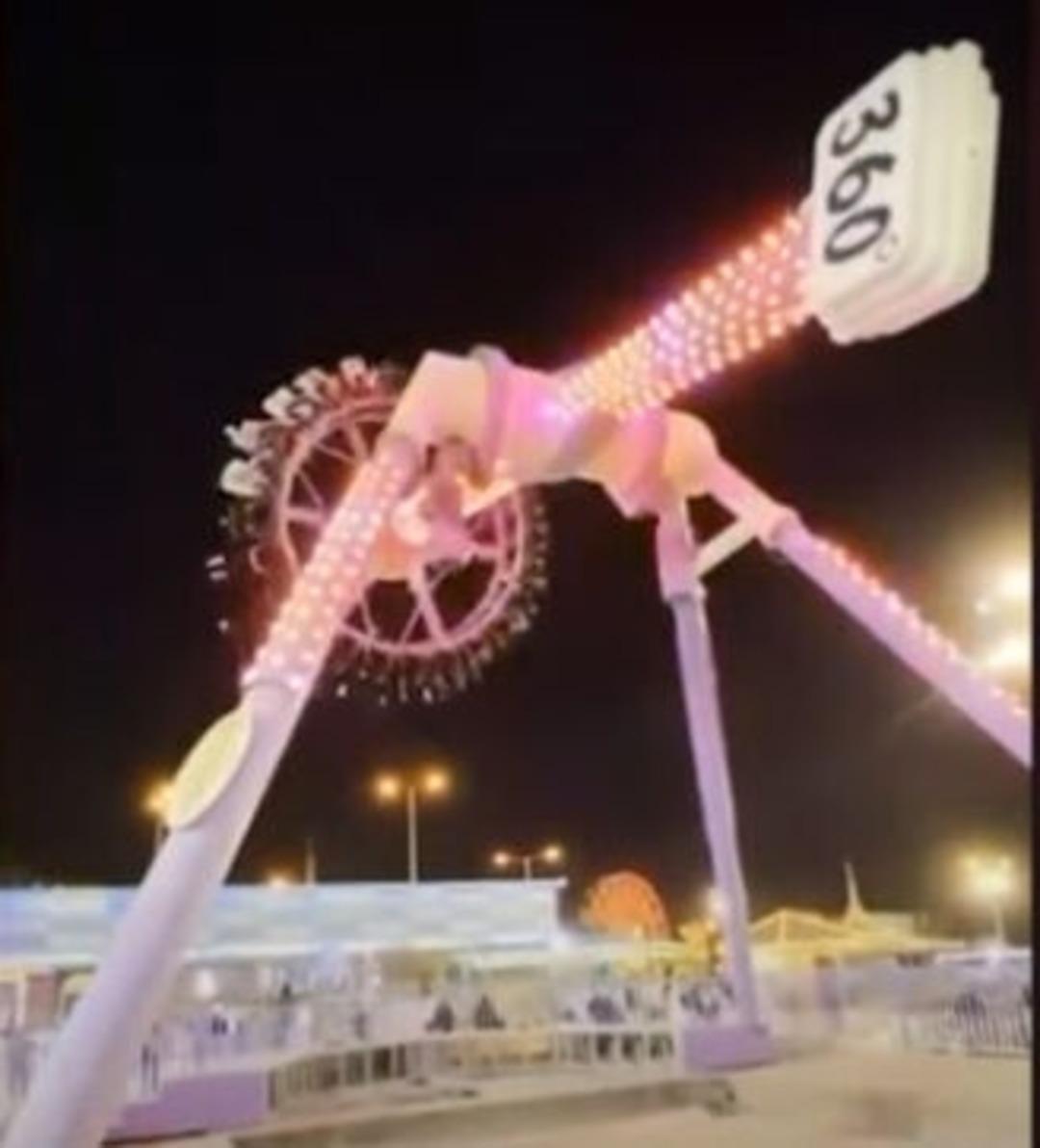 Yer: Suudi Arabistan! Lunaparktaki oyuncak yere çakıldı! Yaralılar var 1