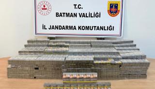 Batman'da bandrolsüz sigara ele geçirildi