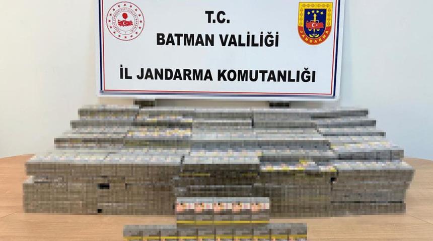 Batman'da bandrolsüz sigara ele geçirildi