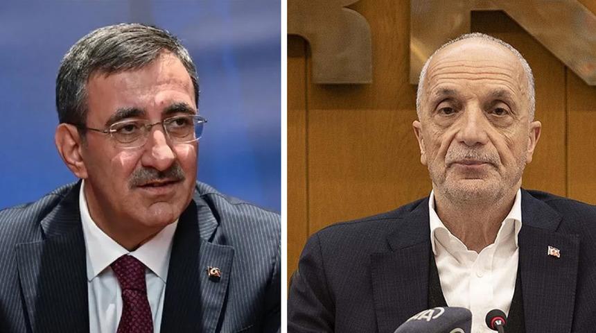 Kamu işçisinin zam pazarlığı sürüyor: Cumhurbaşkanı Yardımcısı Cevdet Yılmaz, Türk- İş Başkanı Ergün Atalay ile Beştepe'de görüştü