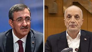 Kamu işçisinin zam pazarlığı sürüyor: Cumhurbaşkanı Yardımcısı Cevdet Yılmaz, Türk- İş Başkanı Ergün Atalay ile Beştepe'de görüştü