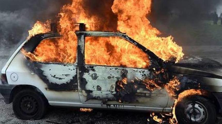 Hakemin aracı yine yakıldı