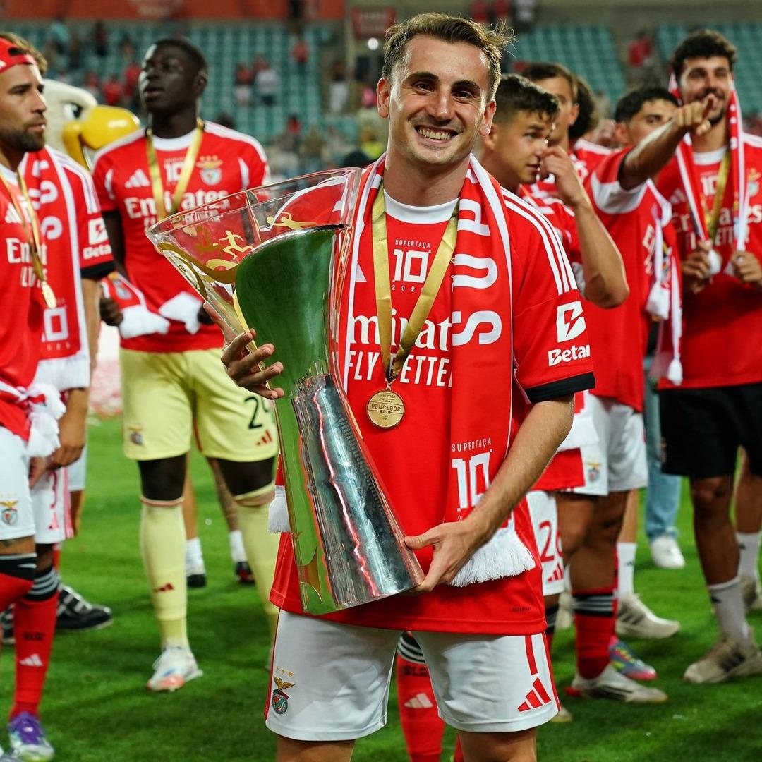Portekiz Süper Kupası nın sahibi Benfica! Kerem Aktürkoğlu 80 dakika sahada kaldı, yıldız isim ilk kupasını kazandı 2