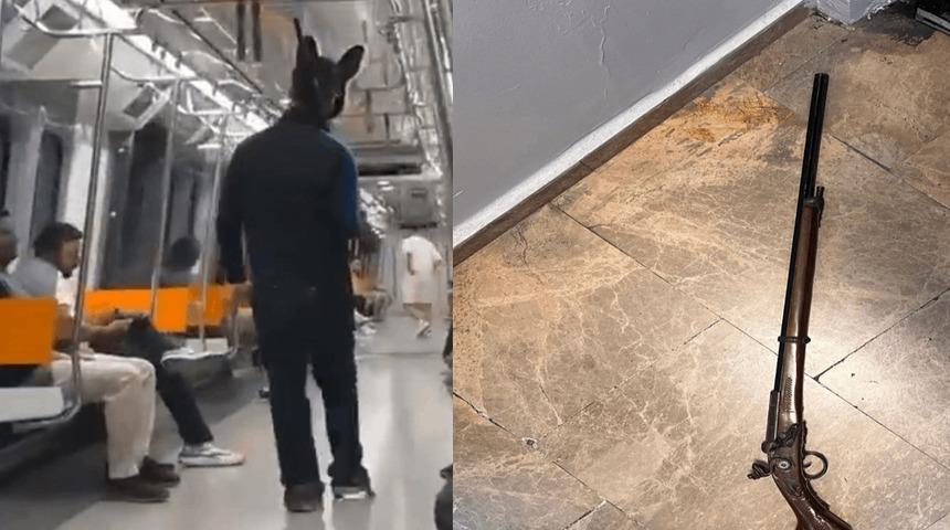 Metro'da 'tavşan maskesi' gizemi! 'Bana görev verildi köpeğinizi sevebilir miyim?'