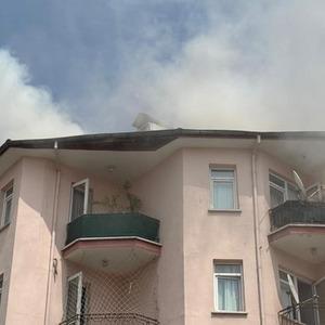Ankara'da korkutan baca yangını