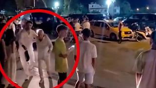 Mahsun Kırmızıgül yangından kaçarken kavganın ortasında kaldı! Panik anları kameraya yansıdı