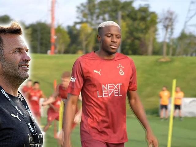 G.Saray'da antrenmanda çok konuşulan anlar!