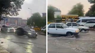 Ankara’da sağanak etkili oldu, yollar sular altında kaldı, sürücüler mahsur kaldı