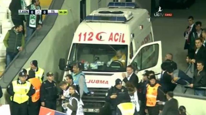 Torku Arena'da korku dolu anlar