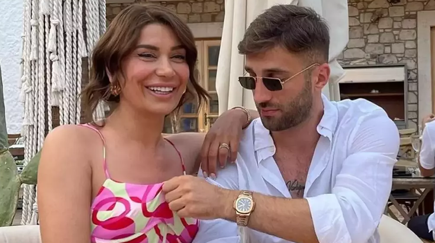 Ebru Şancı'nın videosundaki dekolte eşini rahatsız etti! Alpaslan Öztürk'ten "Siler misin?" mesajı geldi