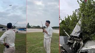 'Evet' derken düştü! Adana'da eğitim uçağı evlilik teklifi için havalanmıştı, o anlar kameraya yansıdı